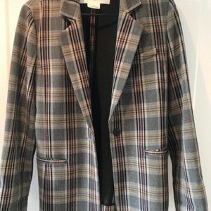 Treasure & Bond Plaid Blazer Size Medium